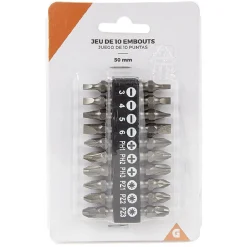 Embout de tournevis x10