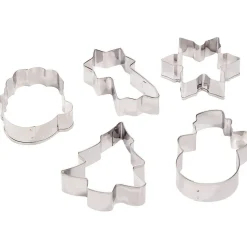 Emporte-pièce métal gris x5