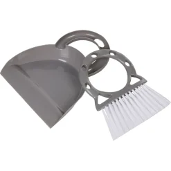 Ensemble mini pelle et balayette gris