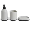 Ensemble salle de bain porte-savon, distributeur et pot