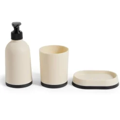 Ensemble salle de bain porte-savon, distributeur et pot