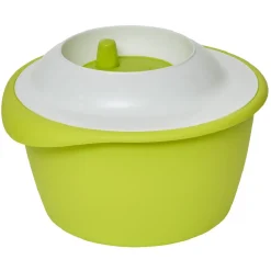 Essoreuse à salade verte et blanche