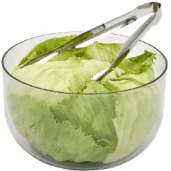 Essoreuse 3en1 hachoir et bol transparent et vert