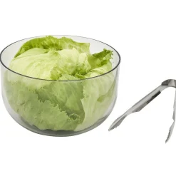 Essoreuse 3en1 hachoir et bol transparent et vert