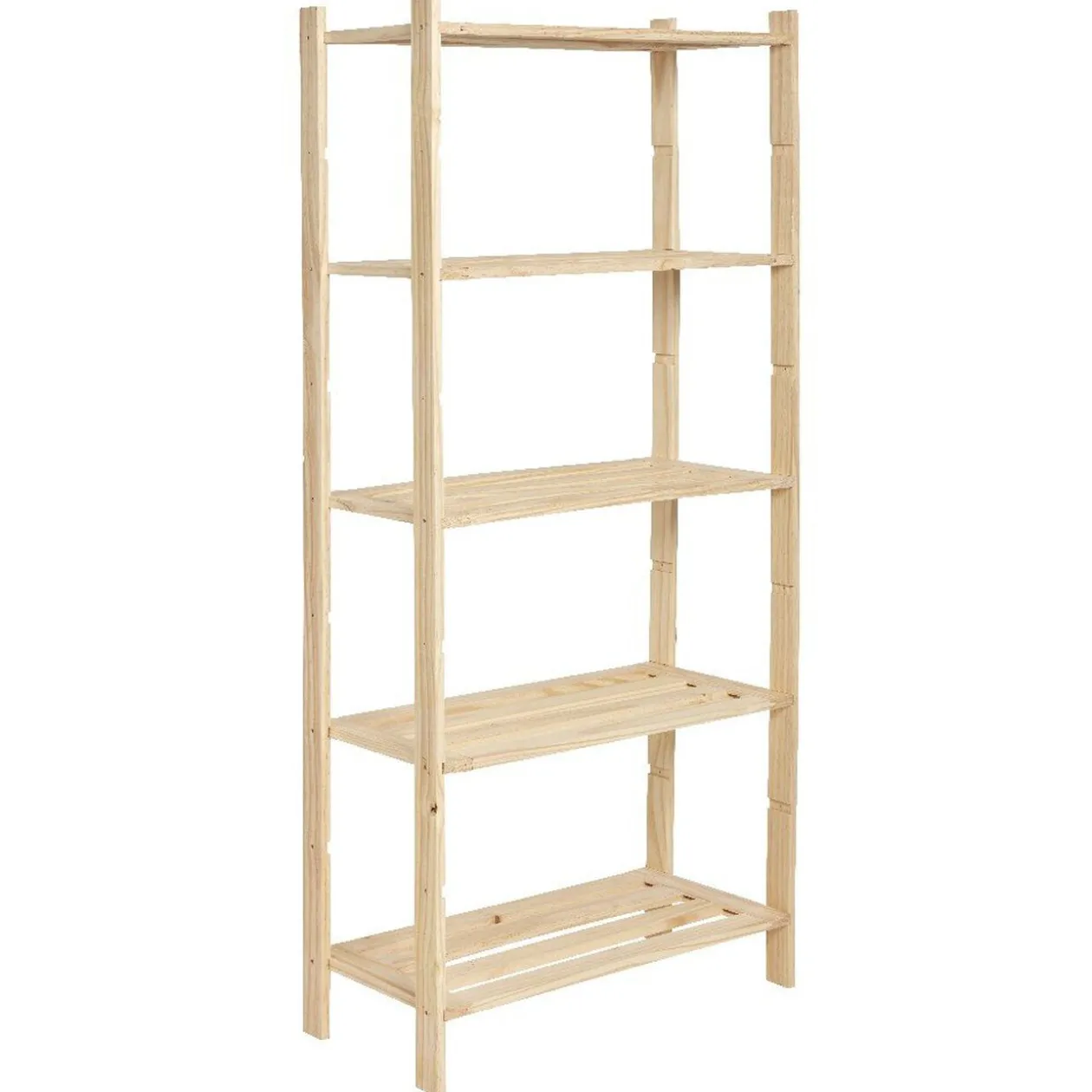 Etagère 5 niveaux en pin naturel