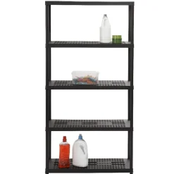 Etagère 5 niveaux noire