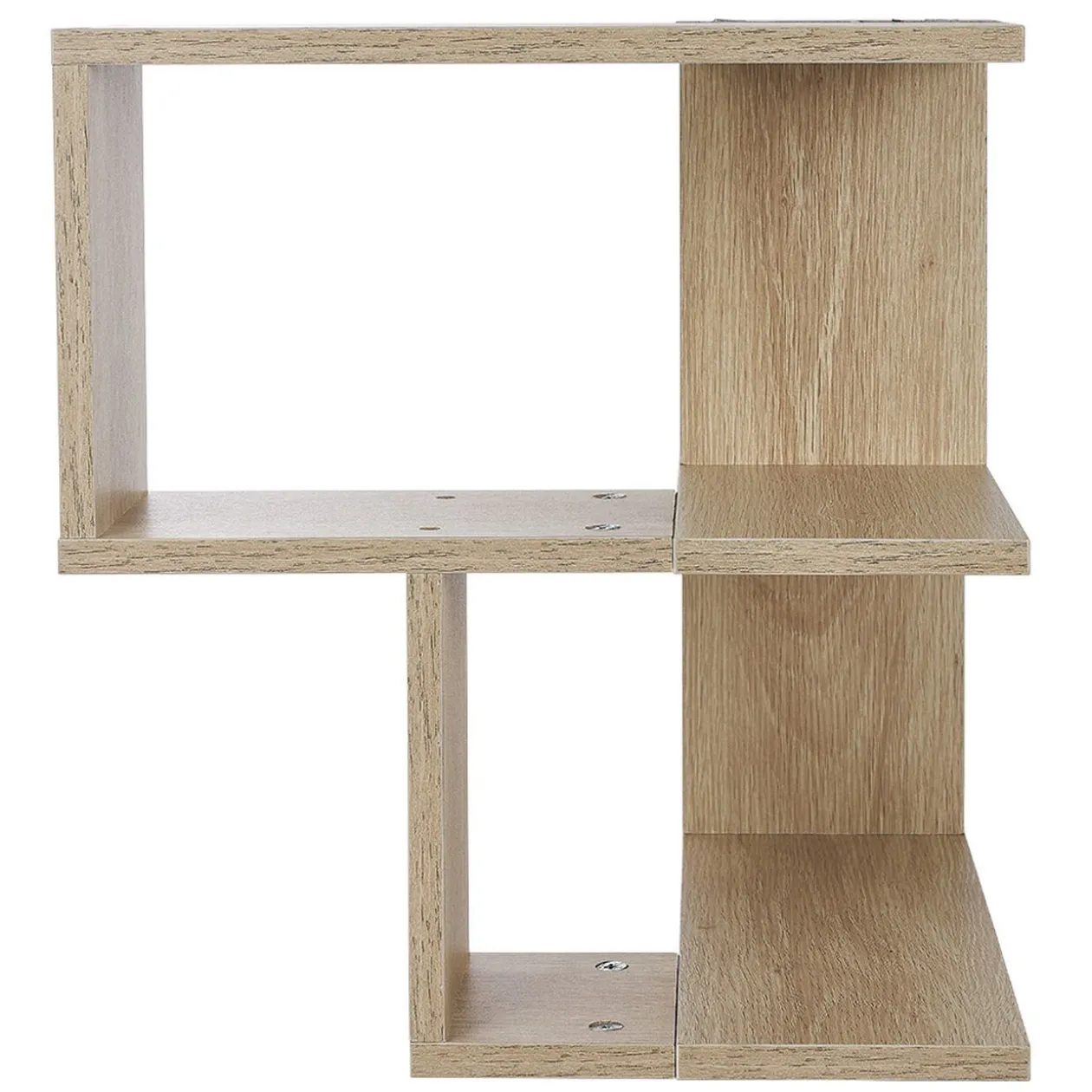 Etagère double spécial angle couleur chêne