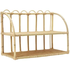 Etagère en rotin 2 niveaux