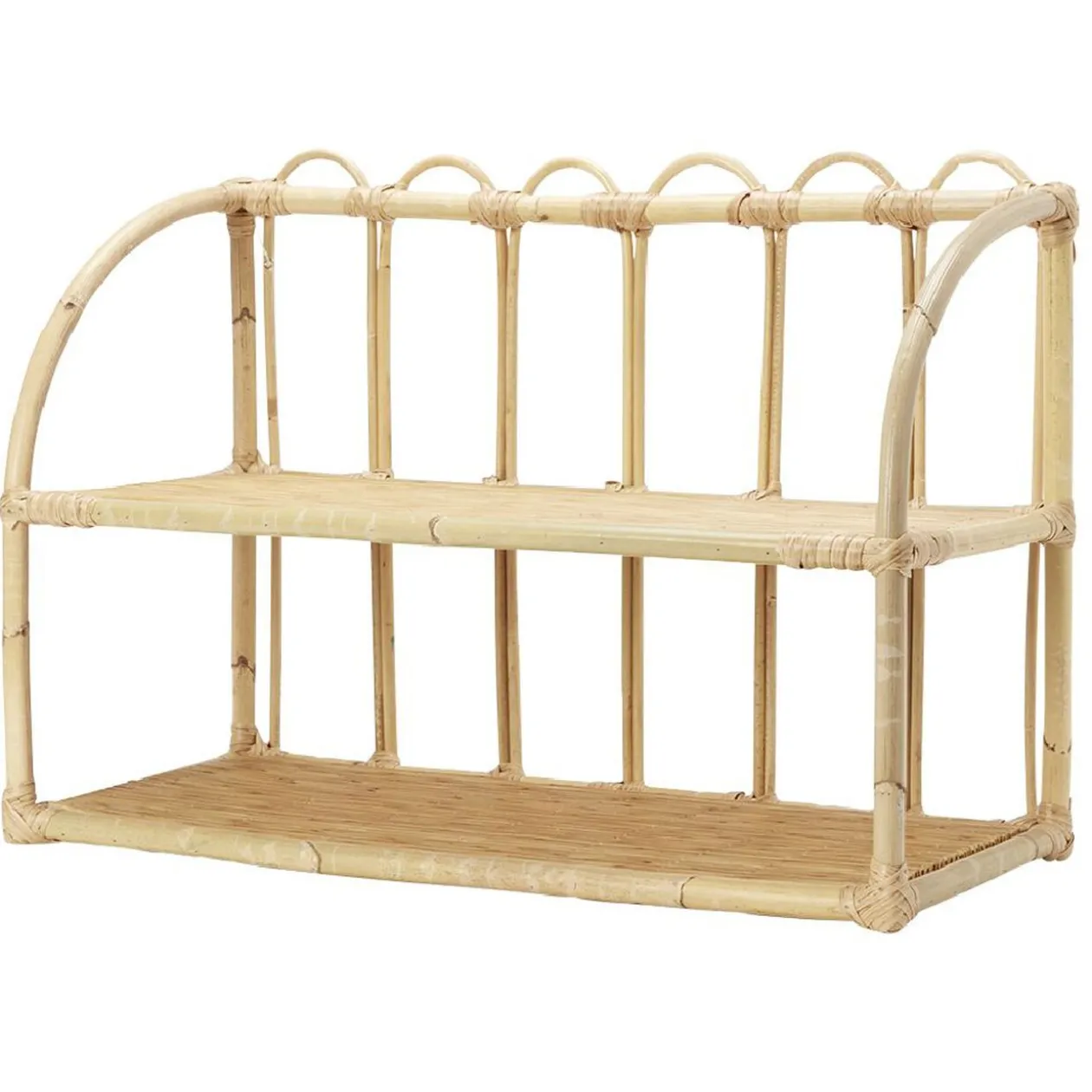 Etagère en rotin 2 niveaux