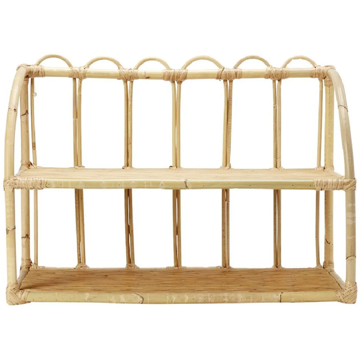 Etagère en rotin 2 niveaux