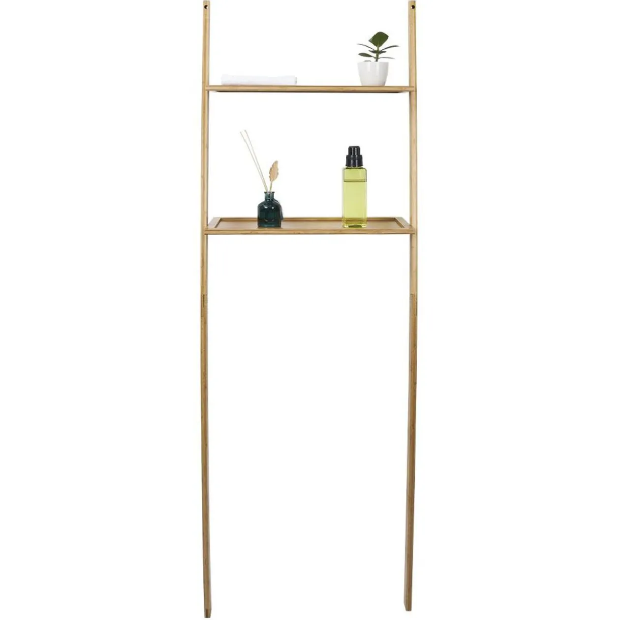 Etagère haute pour WC en bambou