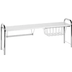 Etagère pont d'évier métallique