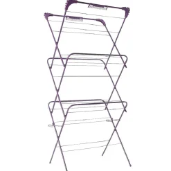 Etendoir à linge accordéon violet