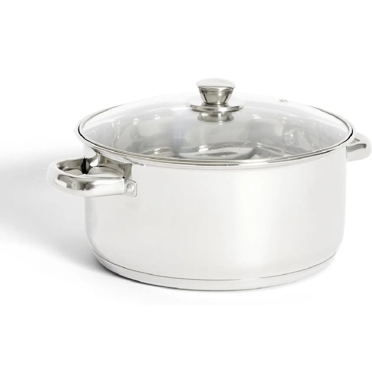 Faitout tous feux dont induction inox et verre Ø25,5cm