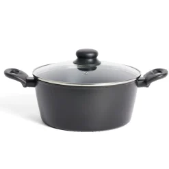 Faitout tous feux dont induction aluminium noir Ø24cm