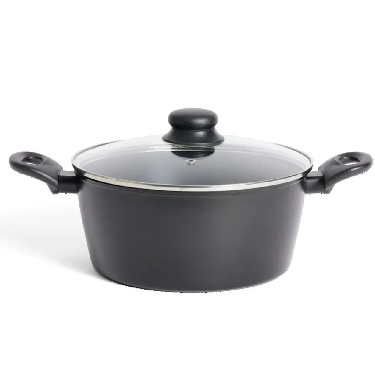 Faitout tous feux dont induction aluminium noir Ø24cm