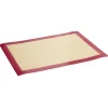 Feuille de cuisson réutilisable en fibre de verre silicone rose