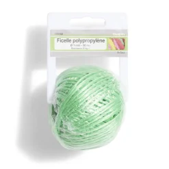 Ficelle en polypropylène vert Ø1 mm - L.50 m