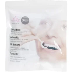 Fil dentaire avec manche cure dents 50 pièces