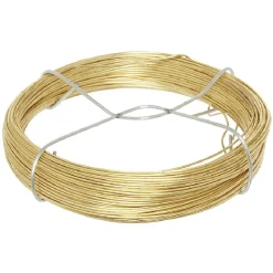 Fil 0,8mm, laiton doré