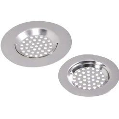 Filtre évier métal gris x2