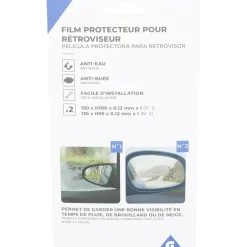 Fim de protection pour rétroviseur anti pluie anti buée x2