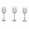 Flûte à champagne spirale x3