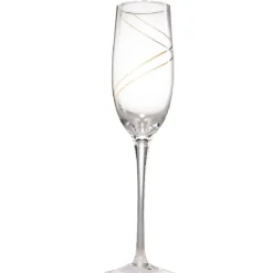 Flûte avec ruban doré x4