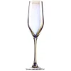 Flûte en verre Kira dorée 17cL x4
