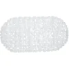 Fond de baignoire antidérapant design galet pvc blanc