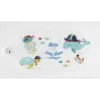 Fond de baignoire pvc transparent design animaux de la mer