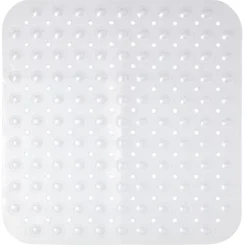 Fond de douche design bulle relief pvc blanc transparent