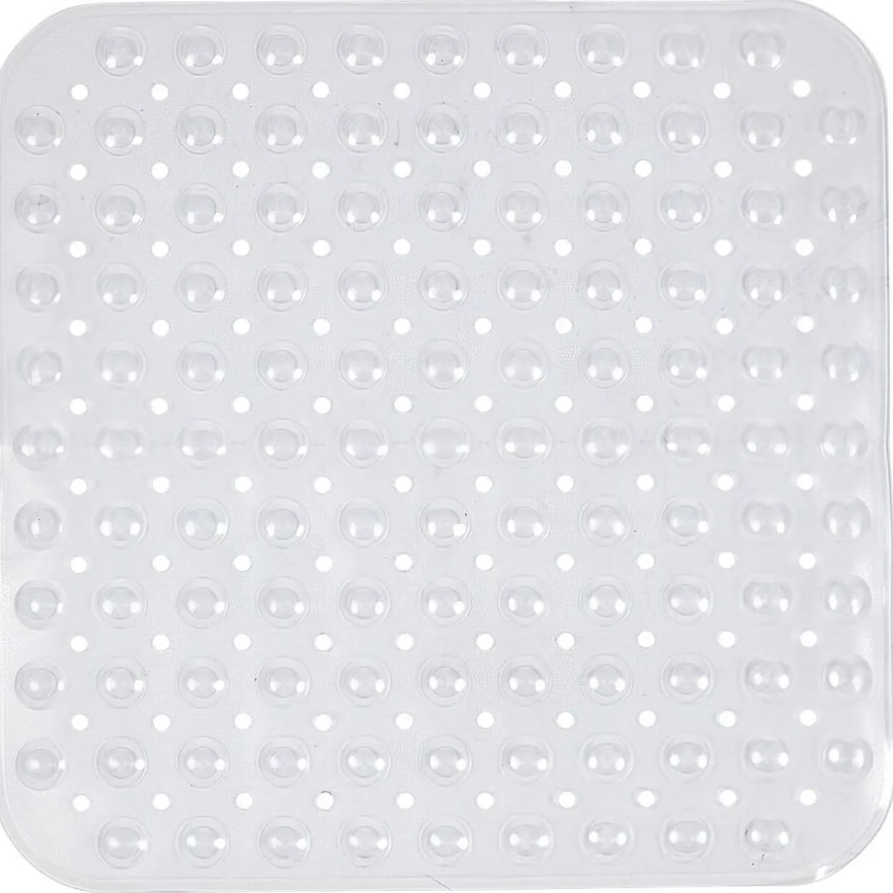 Fond de douche en pvc design bulles blanc transparent