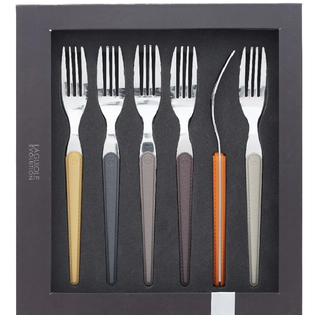 Fourchette multicolore x6 laguiole