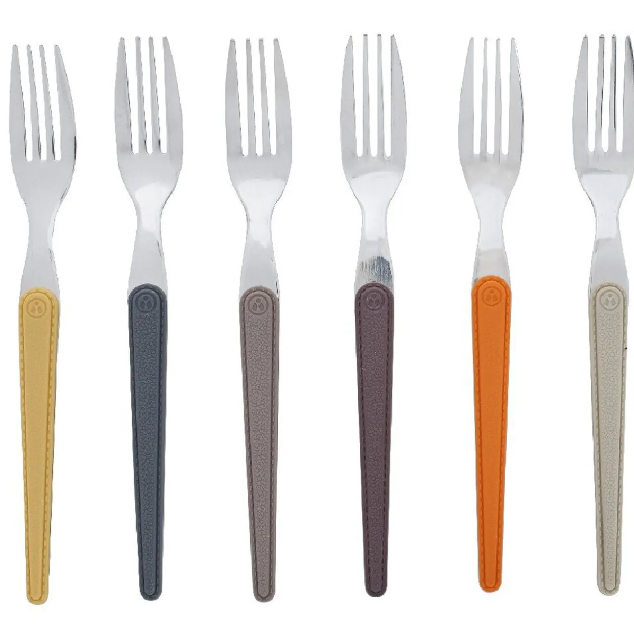 Fourchette multicolore x6 laguiole