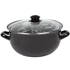 Friteuse avec panier et couvercle