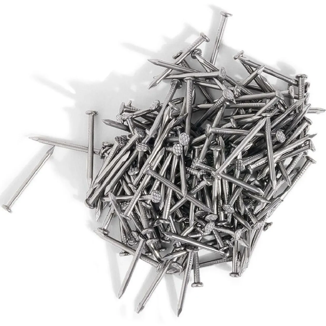 50g pointes tête homme acier brut - 1,5x25 mm