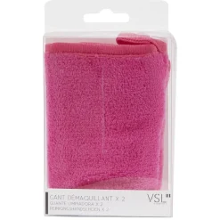 Gant démaquillant Rose x2