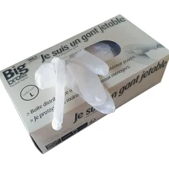 Gant en vinyle intérieur poudré taille L x 100