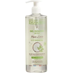 Gel douche détox Evoluderm pluie de coco 500 ml