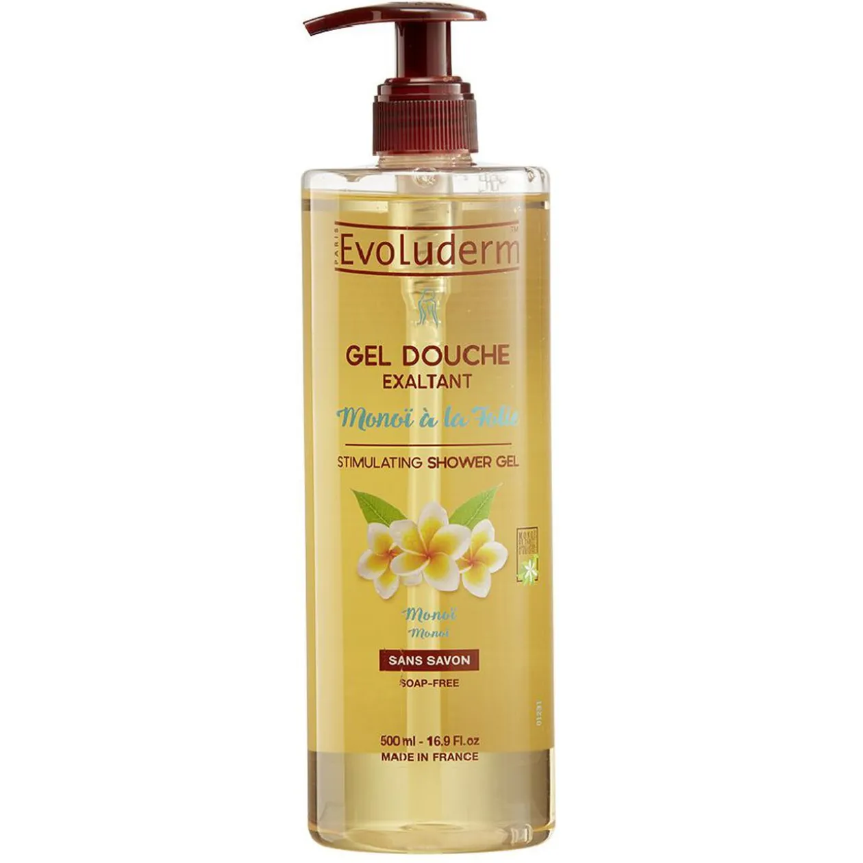 Gel douche Evoluderm monoï à la folie 500 ml