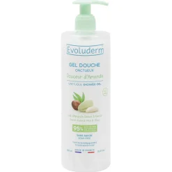 Gel douche Evoluderm onctueux Lait d'amande douce et Karité 500ml