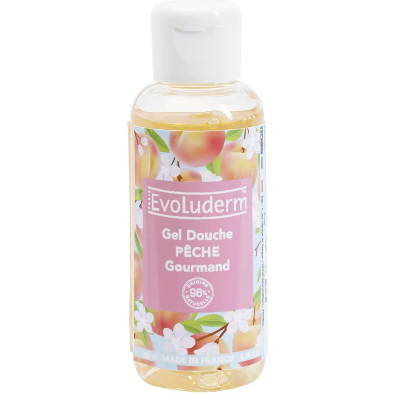 Gel douche gourmand Evoluderm Pêche 100ml