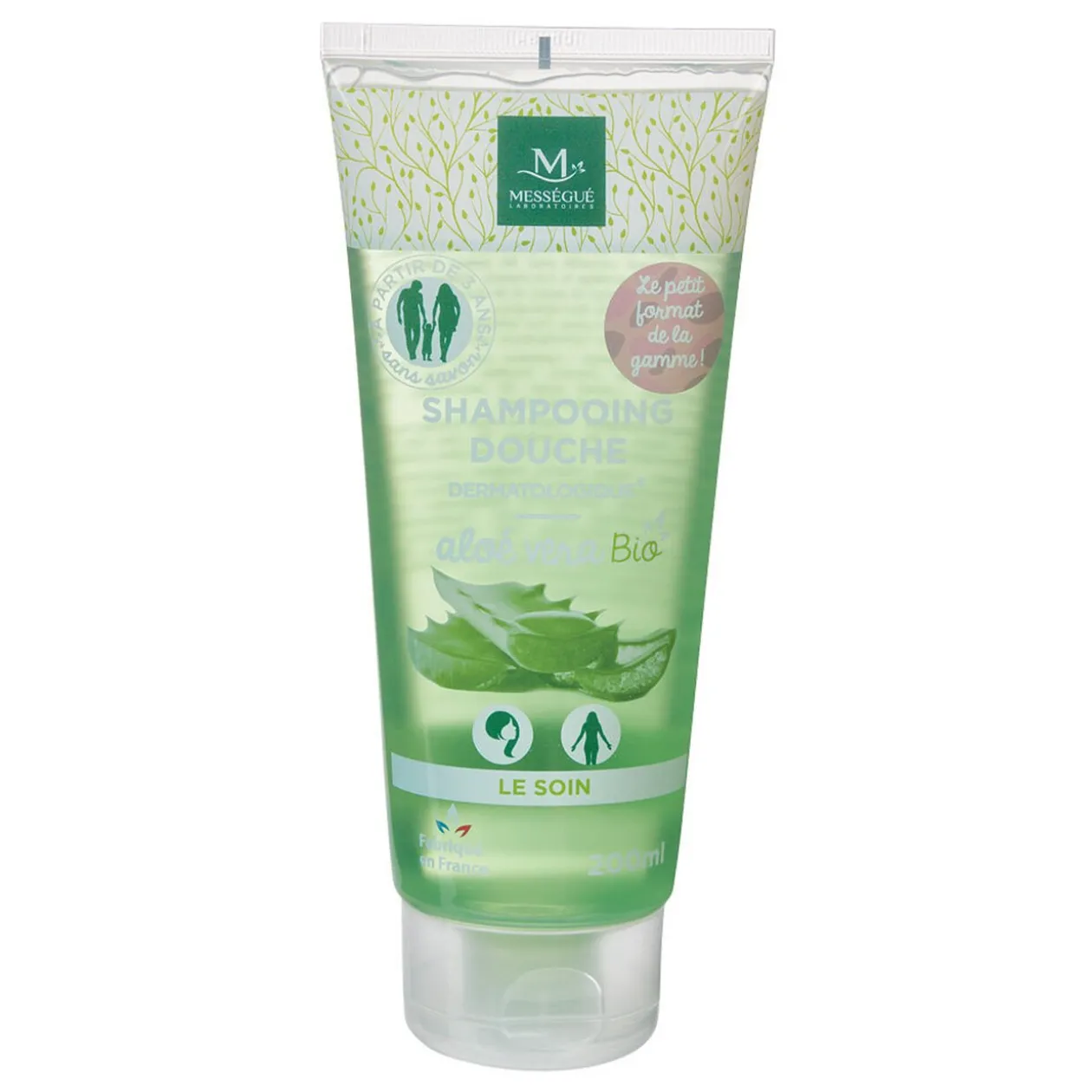 Gel douche shampooing aloé vera Mességué