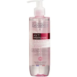 Gel nettoyant purifiant Evoluderm anti imperfections 250 ml
