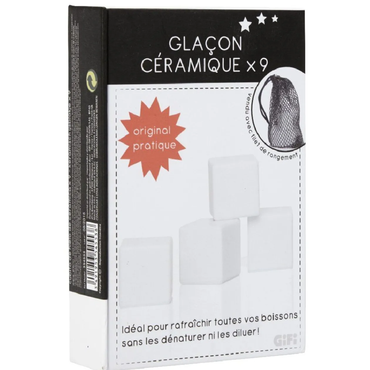 Glaçon en céramique x9