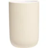 Gobelet céramique beige intérieur blanc Ø6,8xH10cm