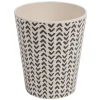 Gobelet décor géométrique noir et blanc