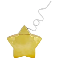Gobelet en forme d'étoile avec paille