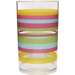 Gobelet en plastique transparent motif multicolore